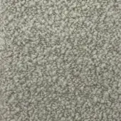 Fabric texture sample in silver-gray showcases a dense, nubby surface with granular consistency and subtle heathering; integrated text reads “moroso trono a1432”.