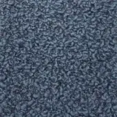 Indigo woven fabric texture with dense, irregular loops and a matte finish; label reads "moroso zampogna 1240 night."