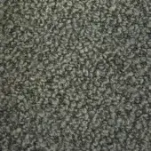 Moroso Zampogna fabric sample, woven texture, gray-olive-tan blend, nubbed surface, random distribution, “a1440 – zampogna 1241 octane – w” label.