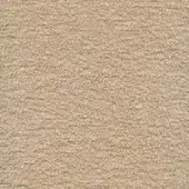Moroso Clunis fabric sample, beige camel, woven texture with horizontal striations and a matte finish, label details visible.