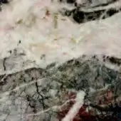 Gray and brown fractured stone surface with pinkish-white veining, layered texture, and thin white streaks; natural marble detail.
