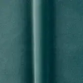 Teal velvet fabric swatch with a smooth pile, vertical fold, and printed “bellavista > fabrics > cat c > o vc 719” label on a gray background.