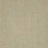 Woven linen fabric texture in taupe, displaying a tight grid pattern with horizontal and vertical threads and a matte finish.