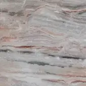 Marble slab texture, cream mca, layered gray, beige, and rust-red bands with smooth surface and natural veining pattern.