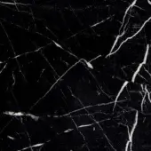 Nero Marquina marble texture displaying black stone with irregular white veins, polished finish, and high contrast pattern.