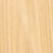 Natural elm wood texture displaying a light beige tone, vertical grain, and matte finish; sample labeled “oln natural elm wood”.