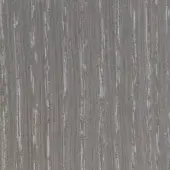 Stained oak wood texture, vertical grain, gray-smoke color, narrow gaps revealing lighter undertones, matte finish, smooth surface.