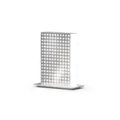 Distinguished Wayne Enterprises WE-122 lamp with a perforated metal frame and metallic lacquering base