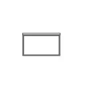 Rectangular table base, dark gray finish, layered construction with extended horizontal top and framed vertical sides, matte texture.