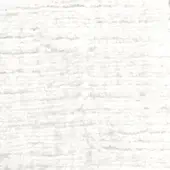 Creamy white fabric swatch displaying a dense, horizontal ribbed texture with looped fibers and subtle tonal variations in a studio setting.