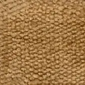 Looped pile fabric, sandy brown color, short-cut and nubby texture with heathered tonal variations and a matte finish.