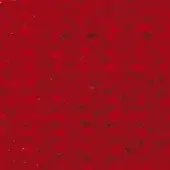 Deep red fabric swatch with mottled texture, displaying crimson and burgundy tones, and an uneven matte surface with scattered dark spots.