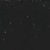 Grainy dark texture with scattered white specks, horizontal white band, and irregular white streaks simulating distressed film grain.