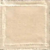 Beige textile sample with mottled texture, framed by a light beige, irregular stitched border; “swan > fabric (elite) > elite 307” text visible.