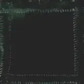 Textured square frame with dense vertical fiber pattern in deep green and black tones, displaying a distressed, organic aesthetic.