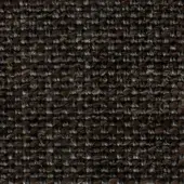 Dark brown and gray woven textile with dense, irregular pattern and nubby texture; label reads “swan > fabric (extra) > extra 754”.