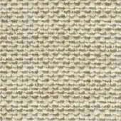 Woven fabric swatch, off-white and beige tones, horizontal banded texture with nubby elements, natural fiber appearance, matte finish.