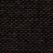 Dark brown woven texture, coarse synthetic textile with grid pattern, heathered effect, dense matte finish, durable outdoor fabric sample.