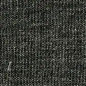 Charcoal gray woven fabric sample displaying a dense, irregular texture with subtle tonal variations and light gray flecks throughout.