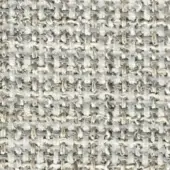 Tweed-like fabric texture, off-white and light gray, dense irregular weave with subtle beige and silver heathered effect, durable textile.
