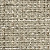 Beige tweed fabric texture with silver and light brown horizontal stripes, displaying a nubby weave and matte finish.