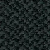 Dark gray woven fabric texture with repeating stylized swan or wing shapes, dense uniform weave, monochromatic studio lighting.