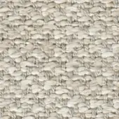 Woven fabric texture, off-white jute blend, irregular fiber pattern with tonal variations and printed text “swan > fabric > extra 834”.