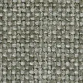 Woven fabric texture, muted olive green and gray-white, dense irregular basketweave pattern with visible yarn and nubby surface.