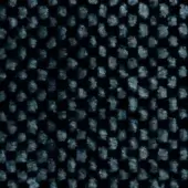 Blue floral textile pattern with irregular shapes in indigo and gray-blue tones on a dark black background, labeled “swan > fabric > extra 836”.