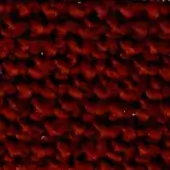 Burgundy looped pile fabric texture with irregular loops, exhibiting tonal variations from brownish-red to saturated burgundy, and a nubby surface.