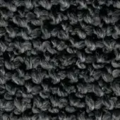 Dense looped pile fabric in shades of gray, exhibiting a highly textured surface with short, irregular loops and a felt-like density.