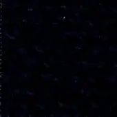 Dark blue mottled textile background with scattered speckles, featuring a vertical line of dots and faint text label “swan > fabric (extra) > extra 838”.