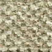 Neutral textured fabric with overlapping scales in beige, cream, and light brown tones, displaying a matte, uniform, all-over design.