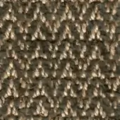 Beige woven textile texture with a dense, mottled pattern of natural fibers displaying a rough, matte finish and vertical-horizontal strands.