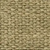 Beige woven fabric texture with a dense, structured weave of natural fibers exhibiting a matte finish and subtle tonal variations.