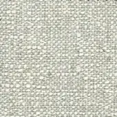 Textured fabric sample in off-white and light gray tones, displaying a dense, irregular weave with horizontal bands and a matte finish.
