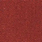 Terracotta woven fabric with a dense, repeating geometric dot pattern and matte finish; tight weave shows white fiber details.