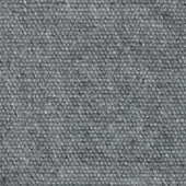 Woven fabric texture in medium gray, dense granular surface with nubby appearance, matte finish, durable material for upholstery applications.