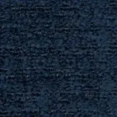 Navy blue fabric swatch with granular texture and subtle tonal variations, labeled “swan > fabric (f) > f 968” in sans-serif font.