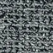 Grayscale abstract texture with repeating diagonal petal-like forms, dark linear elements, and a rough, layered, uneven surface composition.