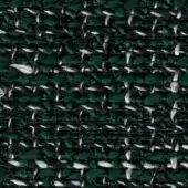 Emerald green woven fabric texture with silver and black threads, displaying a dense, irregular grid pattern and slightly nubby surface.