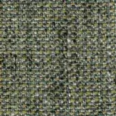 Woven fabric sample with speckled gray, yellow-green, and teal threads in an irregular twill pattern; label reads “swan > fabric (g) > g 457”.
