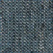 Blue and gray woven fabric texture displaying a complex, nubby pattern with short fibers and subtle sheen, suggesting a durable material.