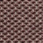Woven fabric texture features a repeating geometric diamond pattern in burgundy and beige, with a slightly raised, durable weave.