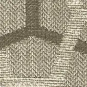 Woven fabric texture, beige and olive tones, geometric diamond pattern with raised threads and subtle sheen, sample labeled “g 465”.
