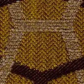 Fabric sample displaying a golden-brown woven texture with a dark chocolate grid pattern and raised granular elements; labeled “swan > fabric (g) > g 465”.