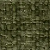 Fabric texture sample, mottled olive-green, with repeating rounded forms in horizontal rows and a subtle grid-like structure.