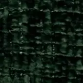Dark green fabric swatch with a repeating horizontal pattern of stylized swan shapes, textured surface, and label reading “swan > fabric (g) > g 469”.