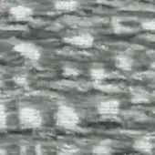 Grayscale geometric pattern with irregular squares containing text “swan > fabric (g) > g 475 31” against a dark, fibrous, textured background.