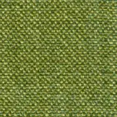 Olive green woven fabric sample with heathered texture, displaying a dense twill weave and discreet “swan > fabric (g) > g 962” label.